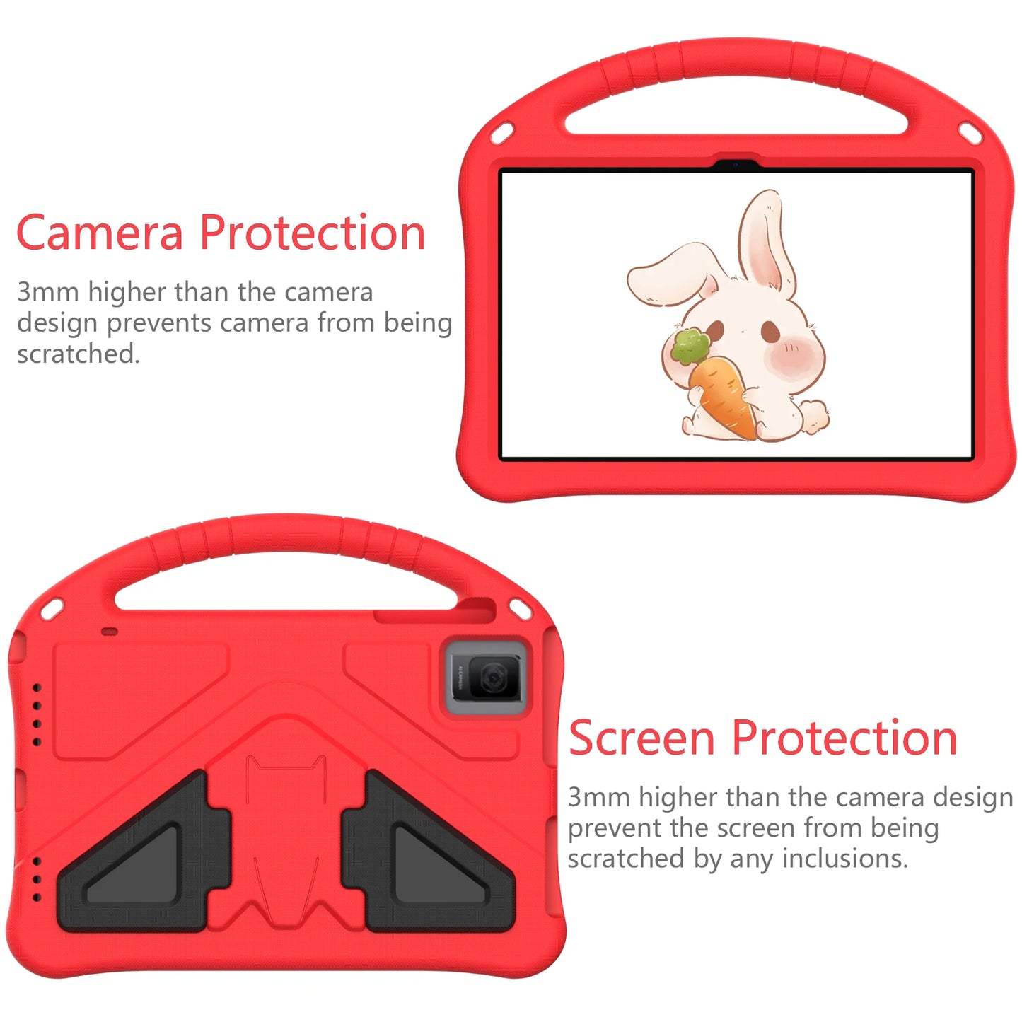 Durable EVA Handle Case for Acer Iconia Tab P10 10.4" Inch Tablet PC Kids Safety Shockproof Cover with Rear Kickstand