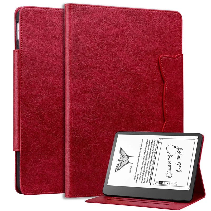 Luxury Leather Wallet Stand Case for Amazon Kindle Scribe 10.2 inch Fashion Protective Cover Scribe 2022 Released Many Colors to Choose From
