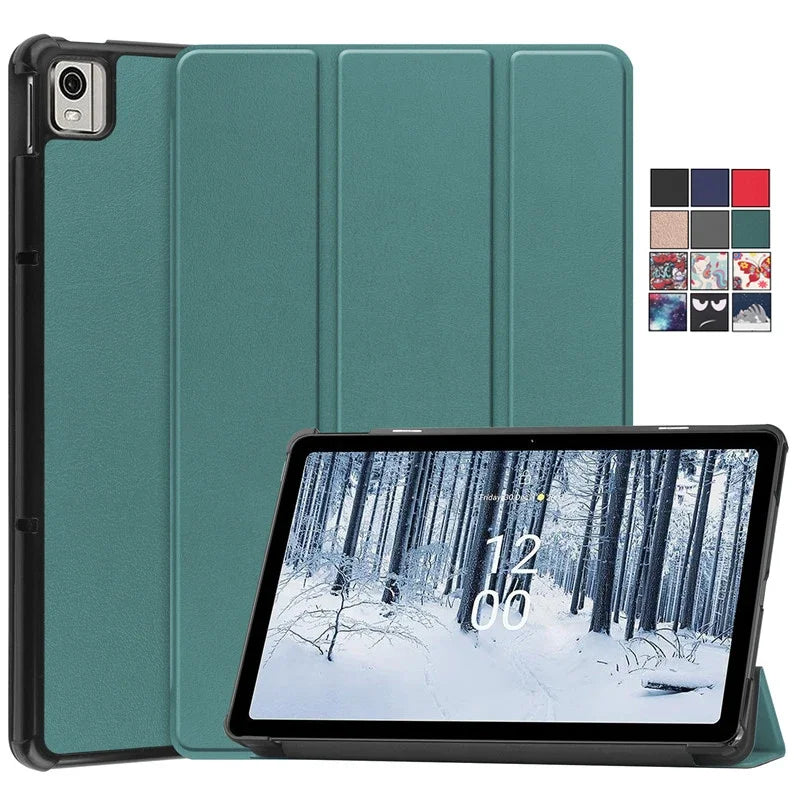 Protective Slim Leather Case for Nokia T21 T20 10.4" inch Tablets Tri-Folding Stand Magnetic Flip Cover