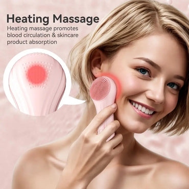 Deep Clean Sonic Waterproof Electric Facial Cleansing Scrubber Brush Rechargeable Exfoliating Vibration Pore Skin Care Tool
