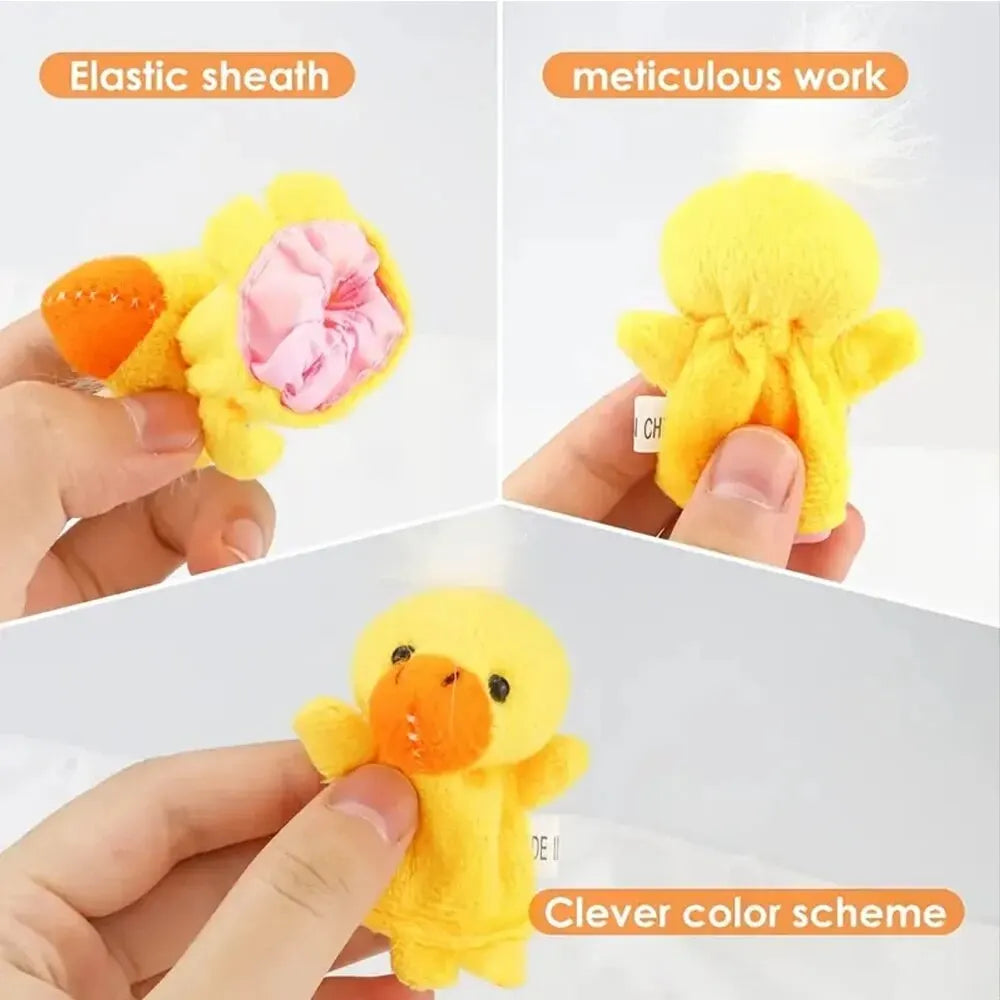Hand Doll Finger Puppets for Baby Children Story Early Education Soothing Cartoon Doll Plush Toys