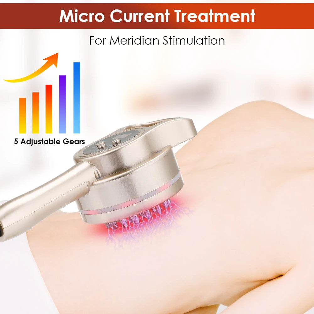 Anti Cellulite Electric LED Fat Burner Heating and Slimming Massager Body Shaping Health Care Meridian Brush