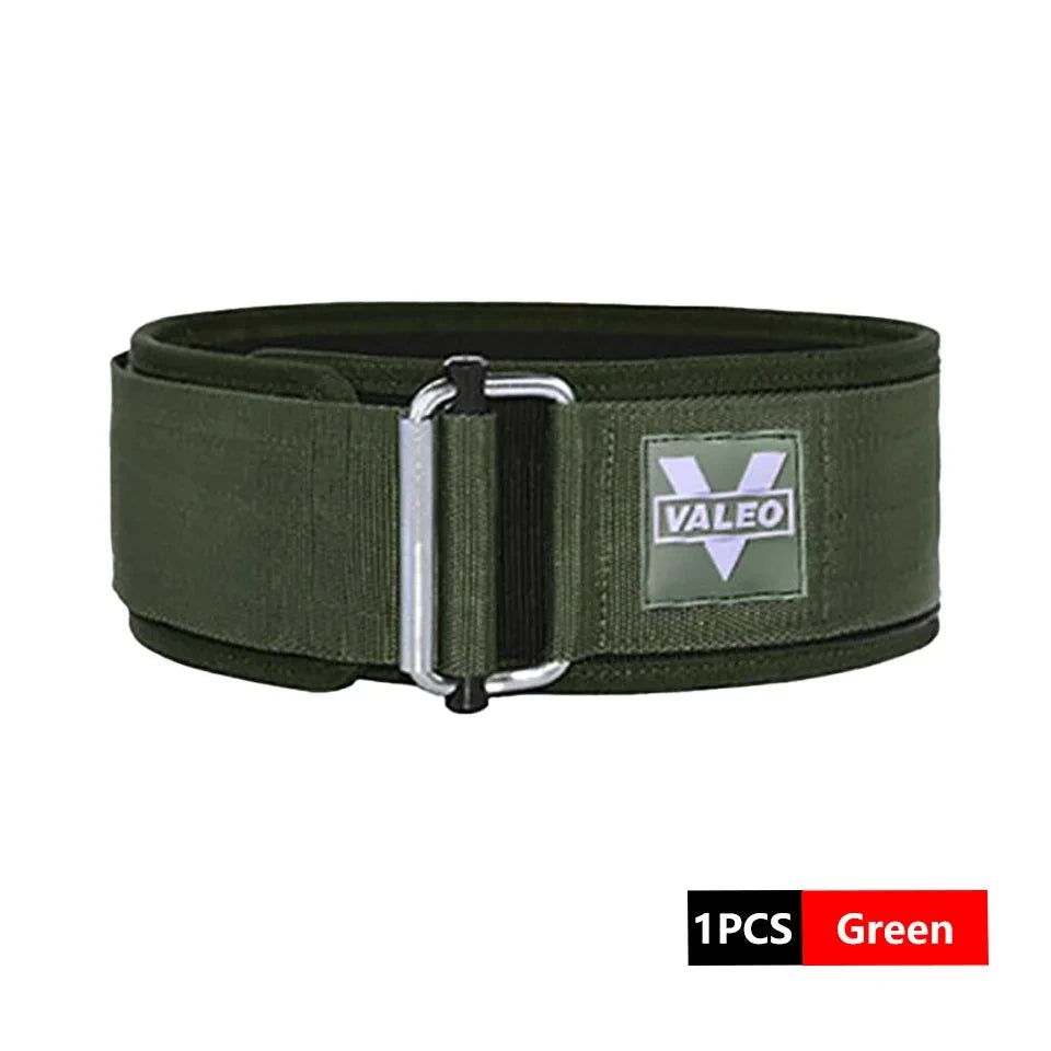 Adjustable Quick Locking Weightlifting Nylon Waist Back Belt for Men and Women Deadlifting Squatting Lifting Gym Powerlifting Back Support