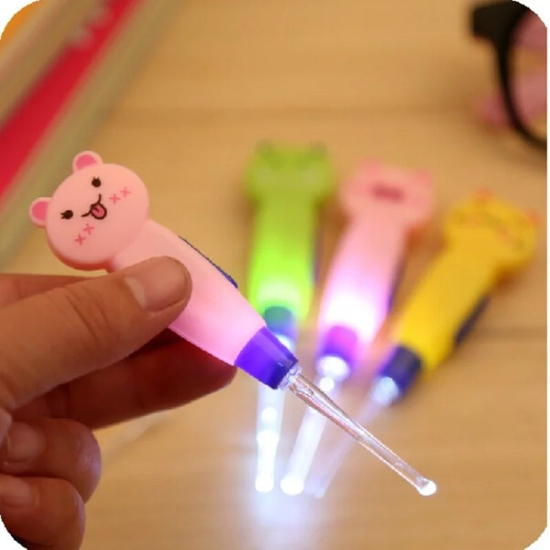 Delicate Baby Care Ear Cleaner Wax Remover LED Flashlight Earpick Hygiene Ear Cleaning Tools