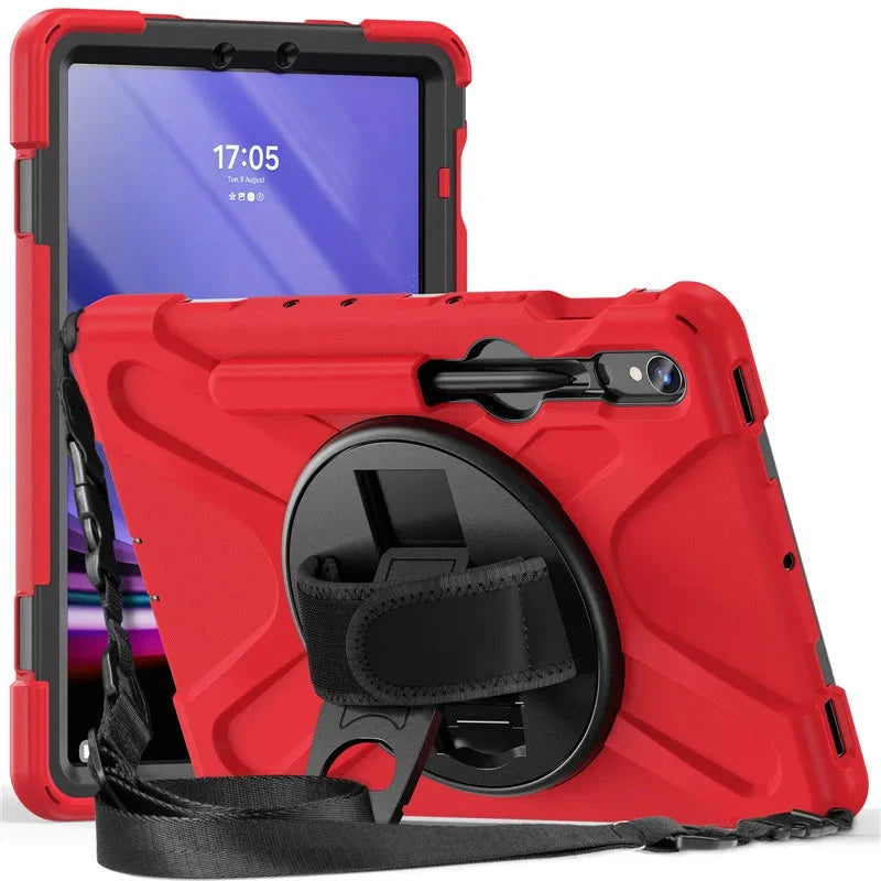 Heavy Duty Shockproof Tablet Case for Samsung Galaxy Tab S10 S9 S8 Ultra 14.6 S7 11" Plus FE 12.4 Inch Kids Proof Shoulder Strap S Pen Holder Cover