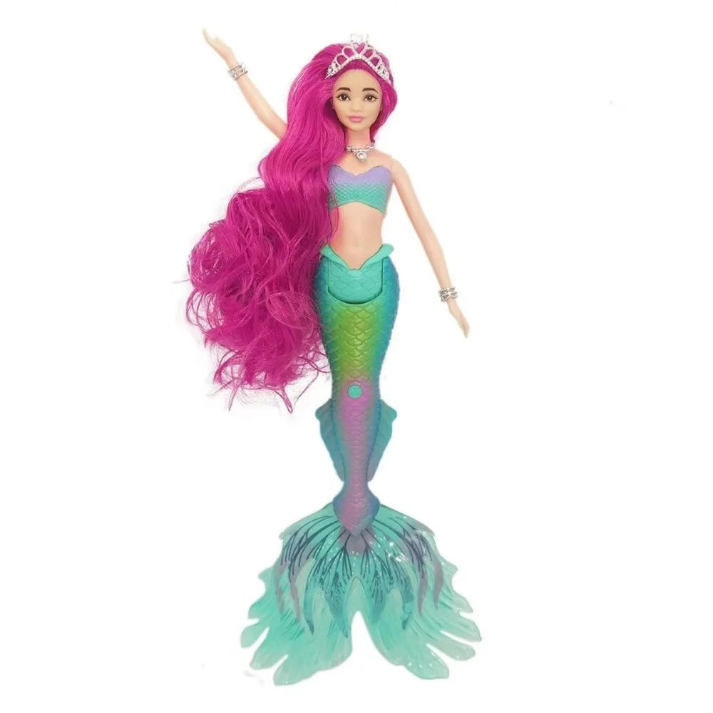 Magical Princess Mermaid Doll Beauty Fish BJD with Lights and Music Play House Toys Kids Children Dolls 35cm
