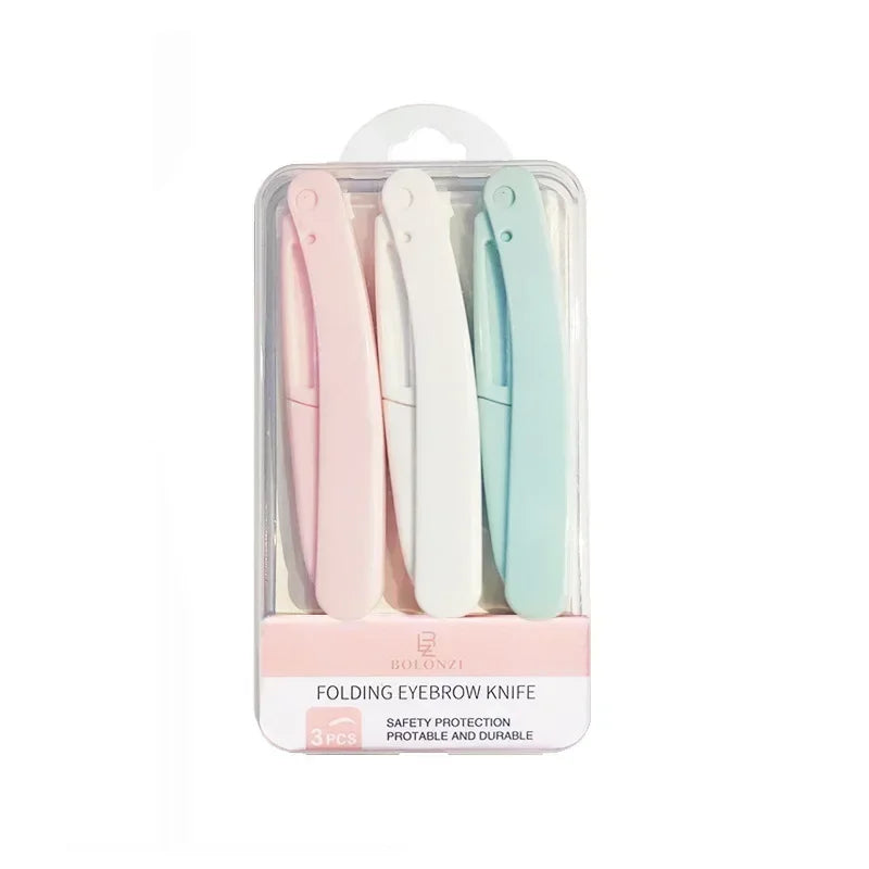 Anti-Scratch Safe Folding Ladies Face Shaver Eyebrow Trimmer Blade Razor Women's Makeup Tools