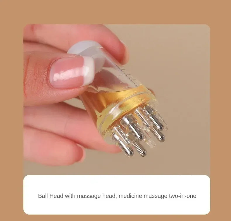 Portable Mini Scalp Essential Oil Liquid Applicator Comb Massager Guiding Anti Hair Loss Scalp Care Tool
