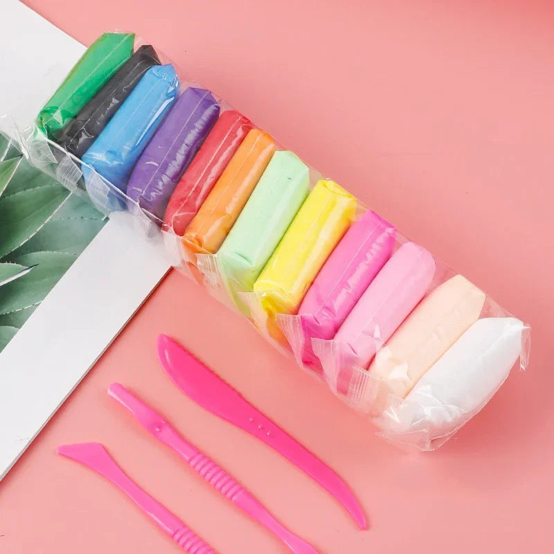 Super Light 36 Color Modelling Clay Air Dry Polymer with 3 Tools Soft Creative Educational Slime DIY Toys for Kids Gifts