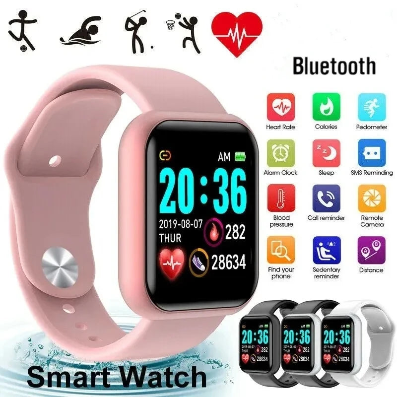 High Quality Multi Functional Smartwatch for Women Men Wristwatch Bluetooth Connected Phone Music Player Fitness Tracker Sport Bracelet Sleep Monitor Digital Watch
