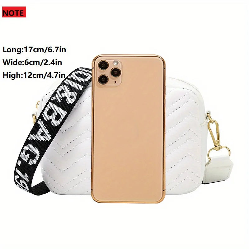 Stylish Embossed Geometric Crossbody Handbag Purse for Women Casual Shoulder Zipper Bag