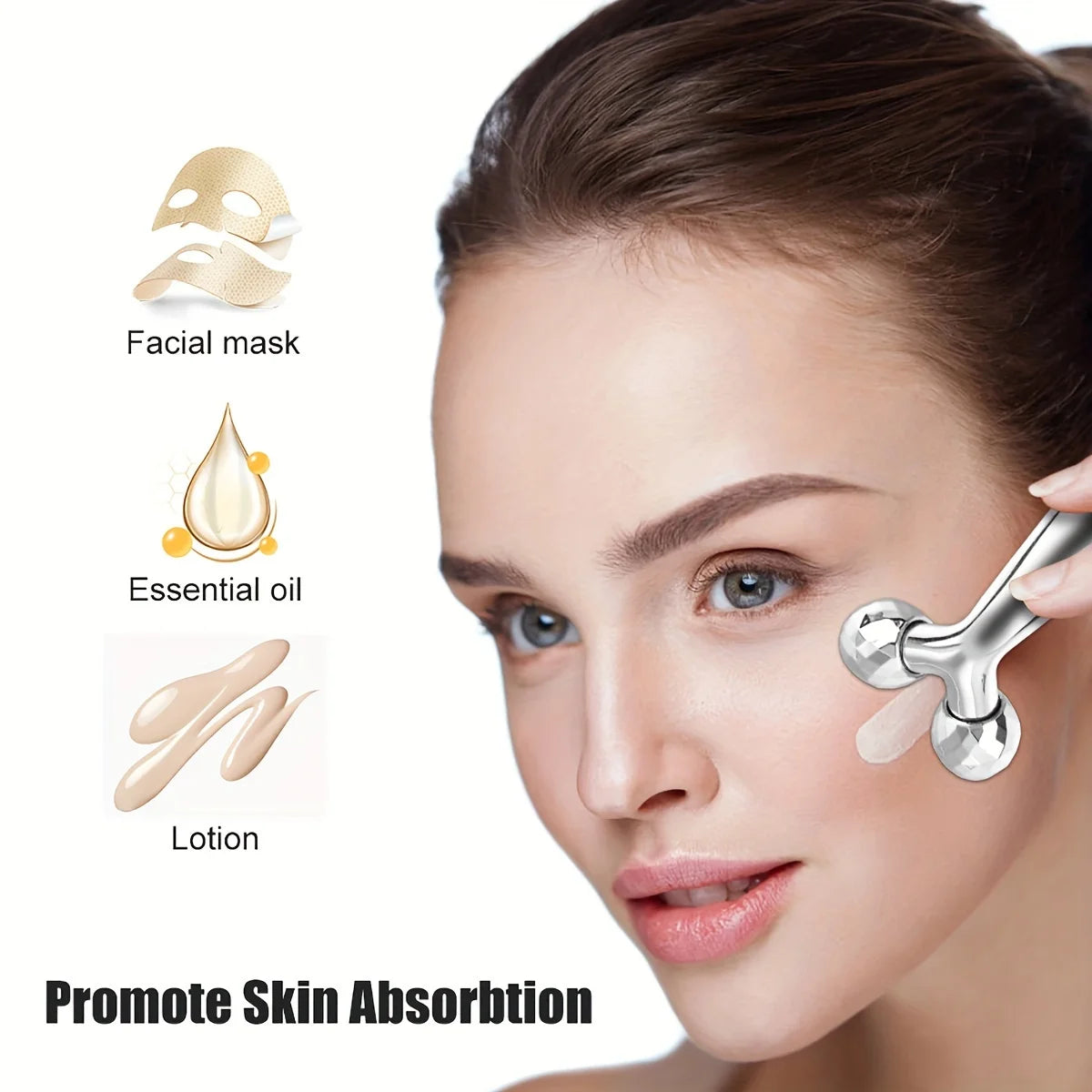 360 Degrees Rotating Y Shape Roller Massager Thin Face Body Slimming Shaping Muscles Relaxation Wrinkle Remover Facial Massager Tools