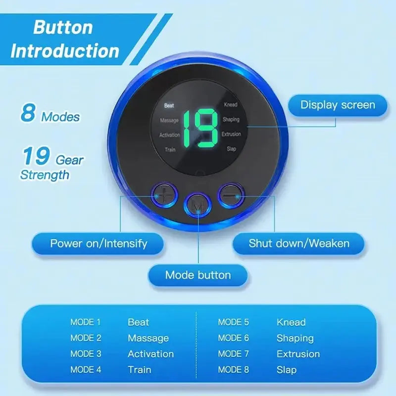 Electronic Foot Stimulation Massager Pad With Remote Control 8 Modes 19 Levels of Strength Lightweight Foot Pressure Relief Mat