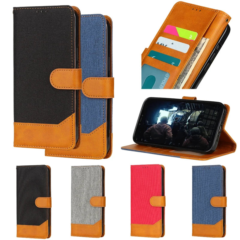 Deluxe Leather Wallet Phone Case for Lenovo Moto ThinkPhone Multiple Card Slots Stand Function Protective Cover