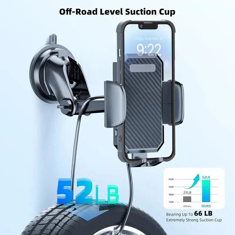Car Phone Holder Mount Stand for Apple iPhone Samsung and other Universal Brands Suction Cup Vent Smartphone Mobile Support Car Bracket
