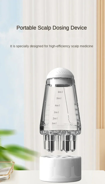 Portable Mini Scalp Essential Oil Liquid Applicator Comb Massager Guiding Anti Hair Loss Scalp Care Tool