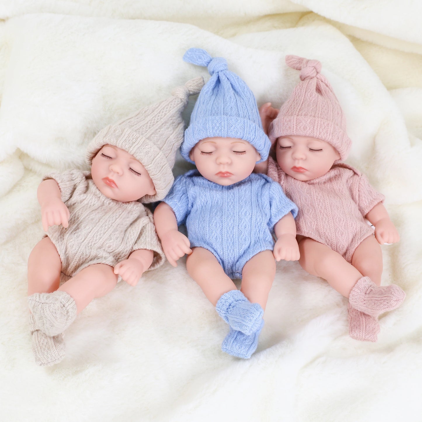 Cute Dress Up Silicone Baby Doll Toys Waterproof Vinyl Bebe Cute Mini Reborn Doll For Girls Birthday Great Gift 20cm