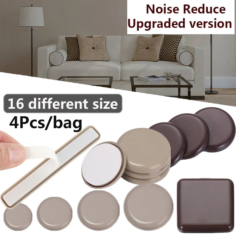 Anti Scratch Furniture Leg Slider Pads 4pcs Set for Easy Moving Heavy Furniture Floor Protectors