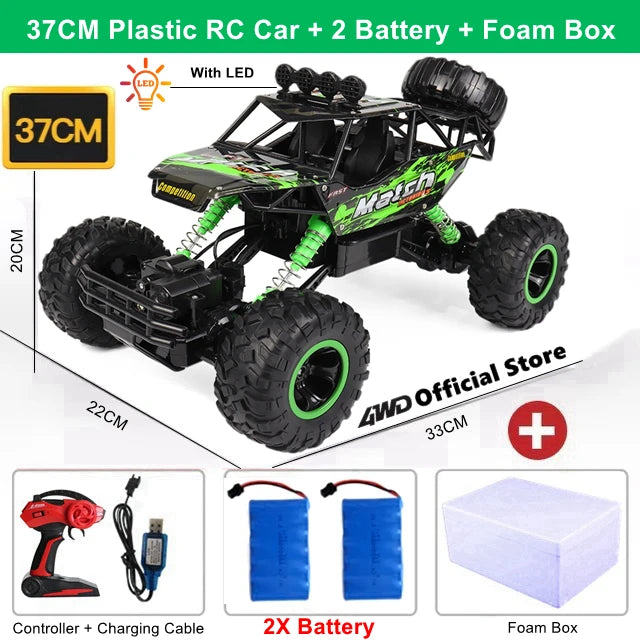 Off Road 4x4 Remote Control RC Cars 4WD 2WD Car Radio Buggy Truck Racing Drift with Led Lights Toys Gift for Boys Girls Children Kids