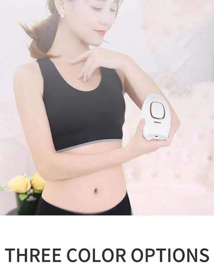Women's Nano Permanent Painless Hair Removal IPL Laser Depilator Body Bikini Epilator 500,000 Flash Pulses Personal Care Home Use Device