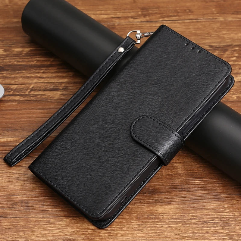 Deluxe Leather Wallet Phone Case for ZTE Blade A72 A71 A53 A52 A32 A31 A3 2019 V2020 Lite L8 L9 V30 V40 Vita V41 Smart Stand Function Multiple Card Slots Magnetic Flip Protective Cover