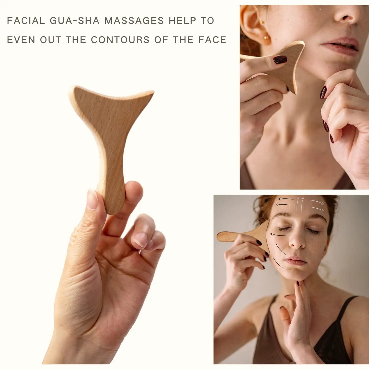 Wooden Facial Relaxation Lifting Massage Rollers Kit Facial Maderotherapy Gua Sha Wood Therapy Wrinkle Remover Skin Care Tools