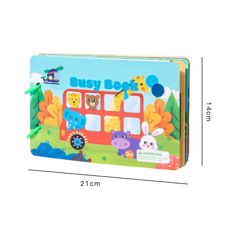Sticker Busy Card Book Readings Numbers Matching Puzzle Game Montessori Repeatedly Educational Toys For Kids Gift