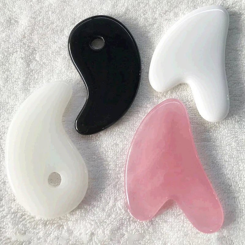 Heart Shape Resin Gua sha Massage Scraper For Eyes Face Massager Acupoint Face Eye Care SPA Massage Tool