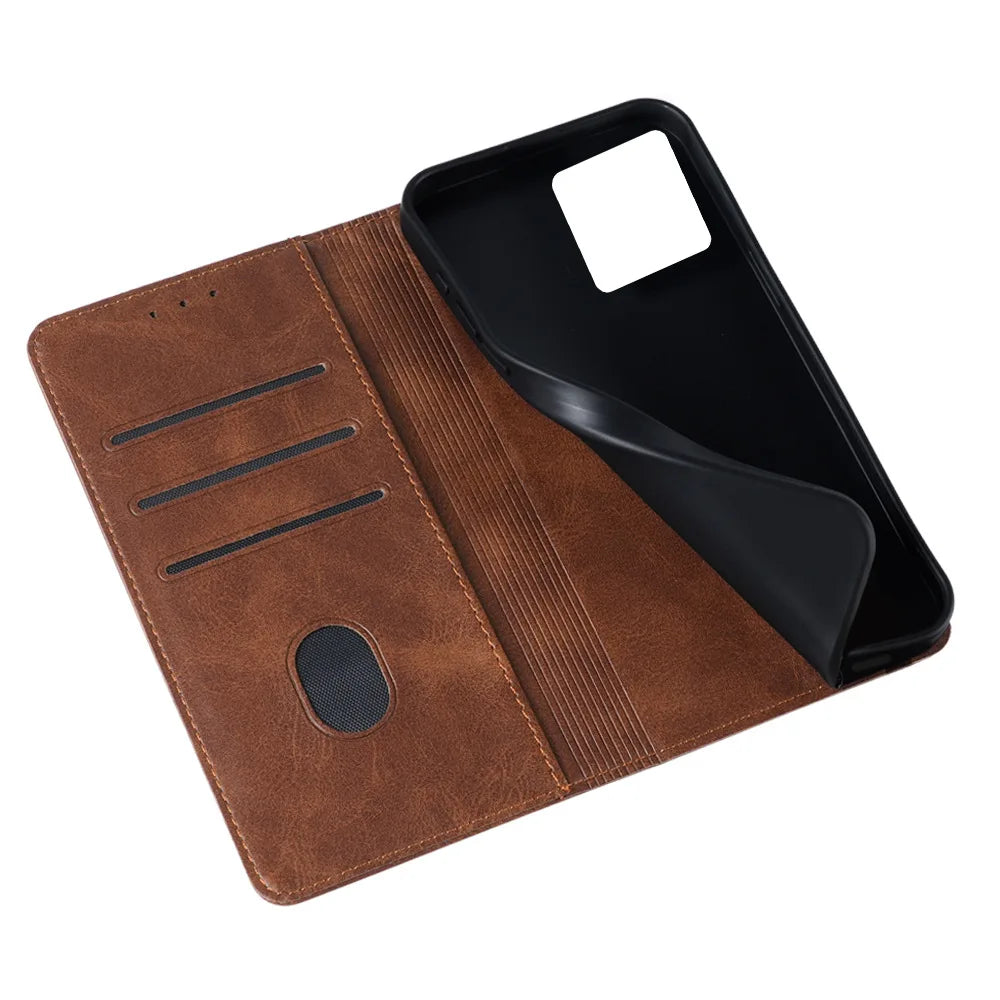 Deluxe Leather Wallet Phone Case for Huawei Pura 70 Ultra P60 P50E P50 P40 Pro Plus P30 Lite Multiple Card Slots Stand Function Protective Cover