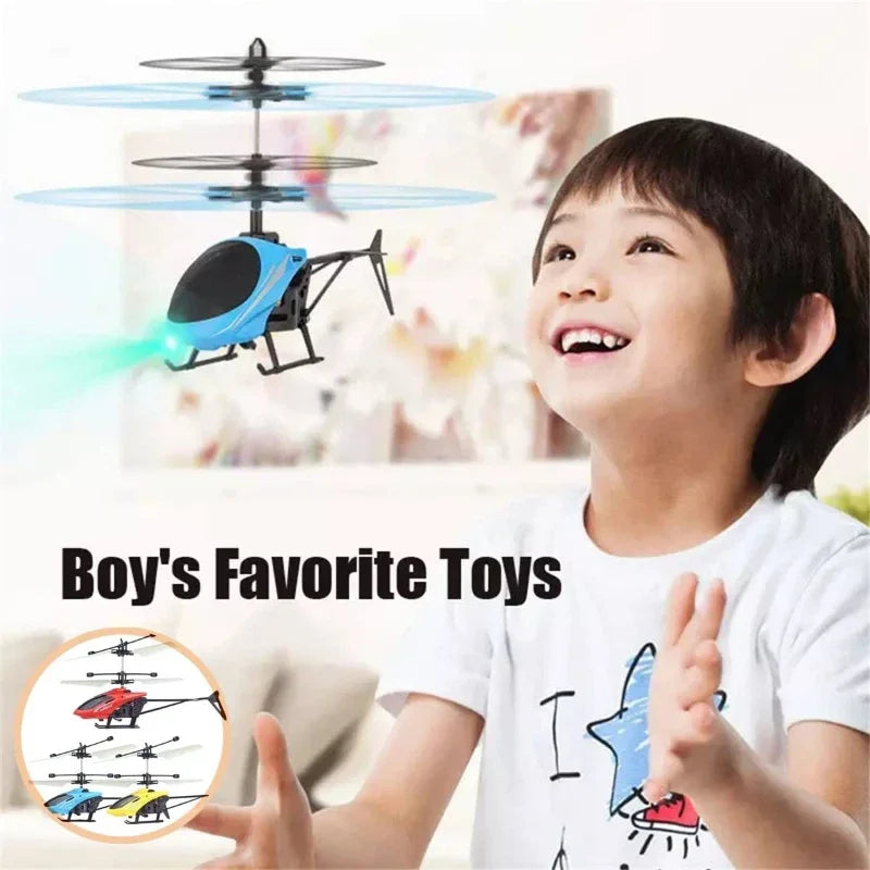 Mini RC Remote Control Helicopter Drone Safe Fall-Resistant RC Rechargeable Drone Children Adults Toys