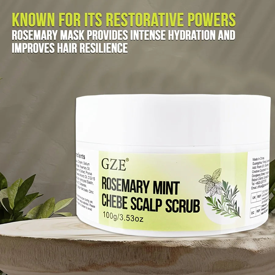 Rosemary Mint Exfoliating Scalp Scrub, Scalp Exfoliator for Build Up, Hair Exfoliating Scrub for Scalp Hair Care