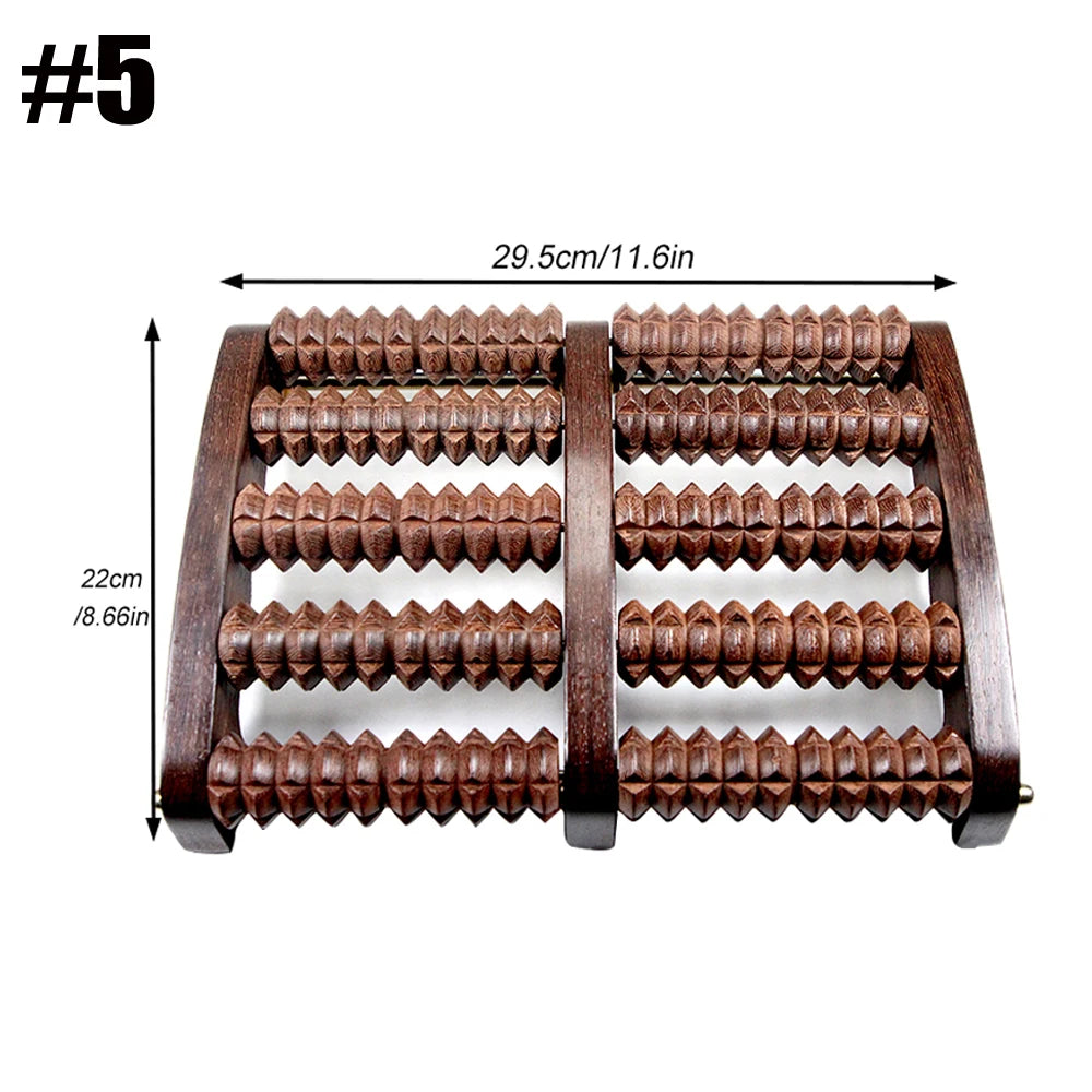 High Quality Natural Wood Foot Massager Roller for Plantar Fasciitis Relief, Neuropathy & Boosts Circulation, Heel Spur & Arch Pain Relaxation