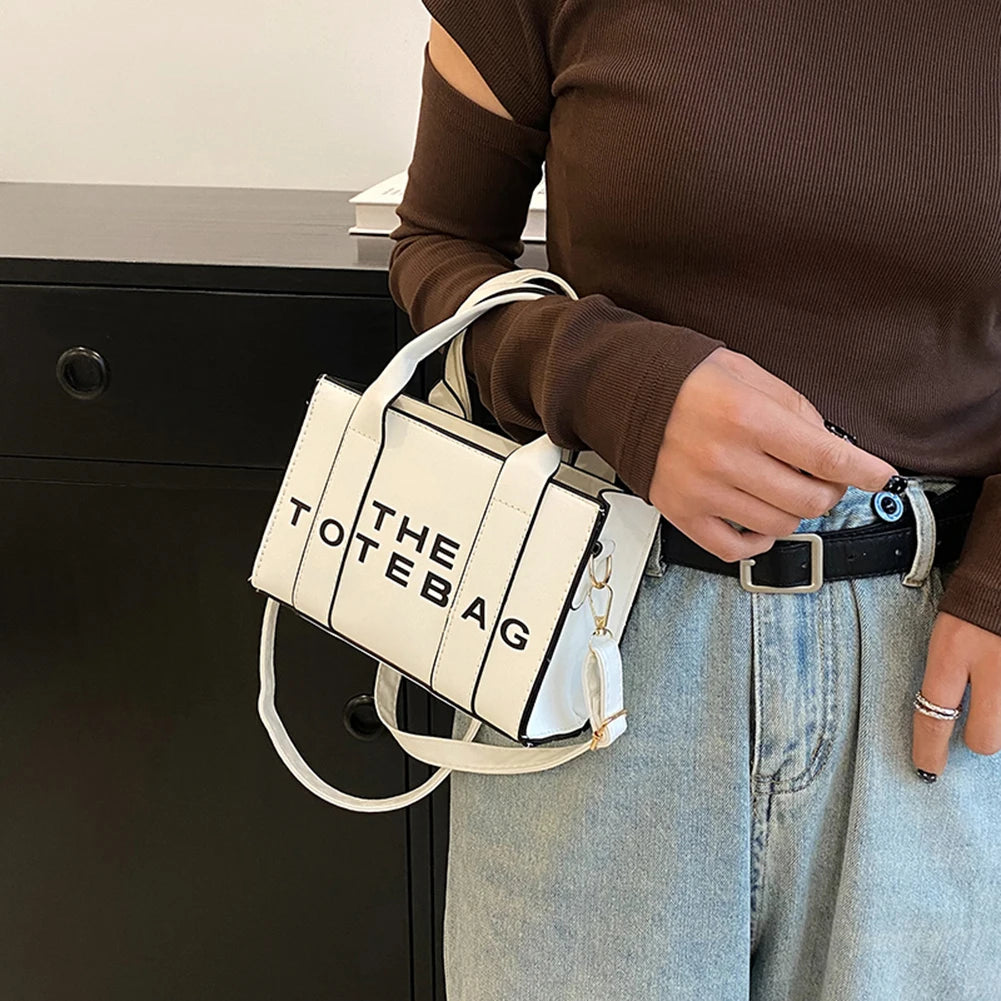 Women's Fashion Leather Shoulder Tote Bag Ladies Casual Simple Adjustable Straps Satchel Messenger Handbags