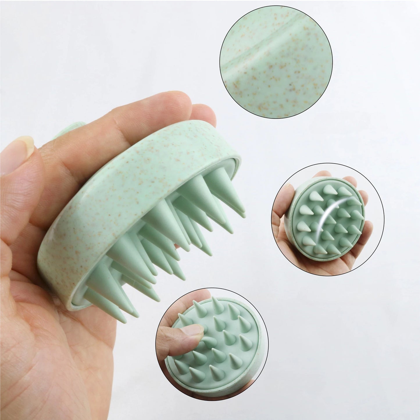 Silicone Head Scalp Massager Brush Comb Hair Shampoo Washing Comb Body Massage Bath Shower Brush Hair Care Tool