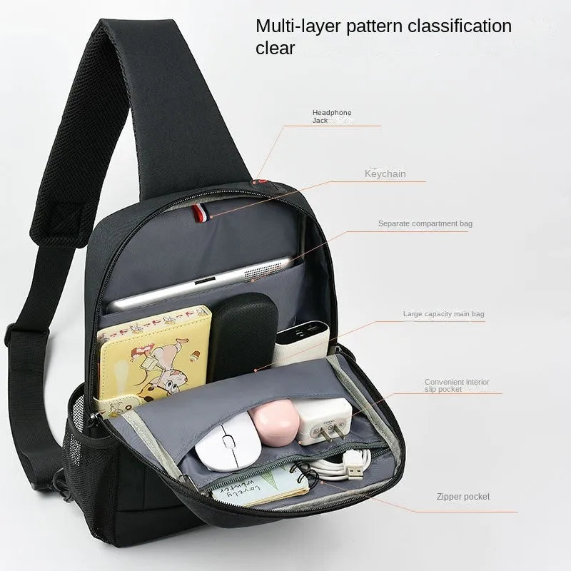 Multi-Functional Shoulder Bag Case For Microsoft Surface Pro 11 10 9 8 7 6 5 4 Casual Chest Cover