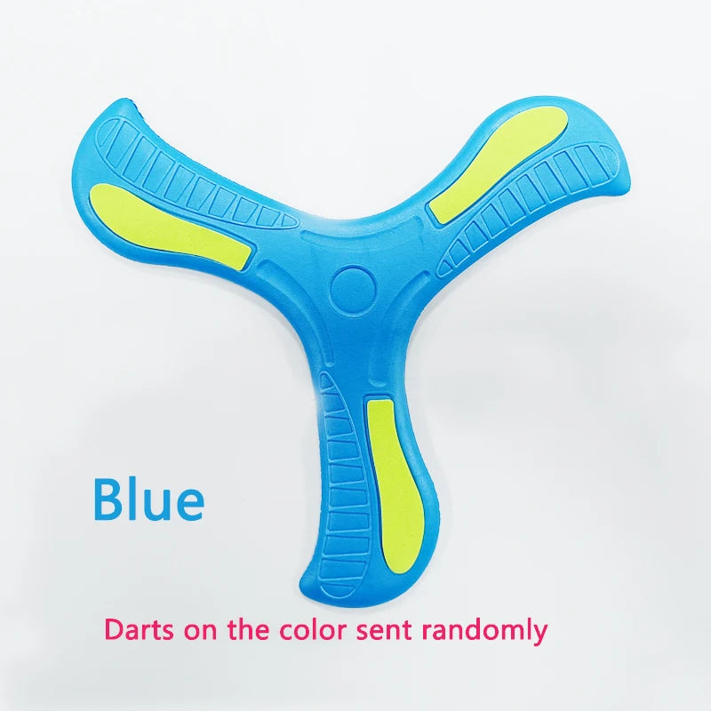 Soft Durable Boomerang Flying Disc Three-leaf Outdoor Adult-kids Fun Interactive Sports Toy Gift