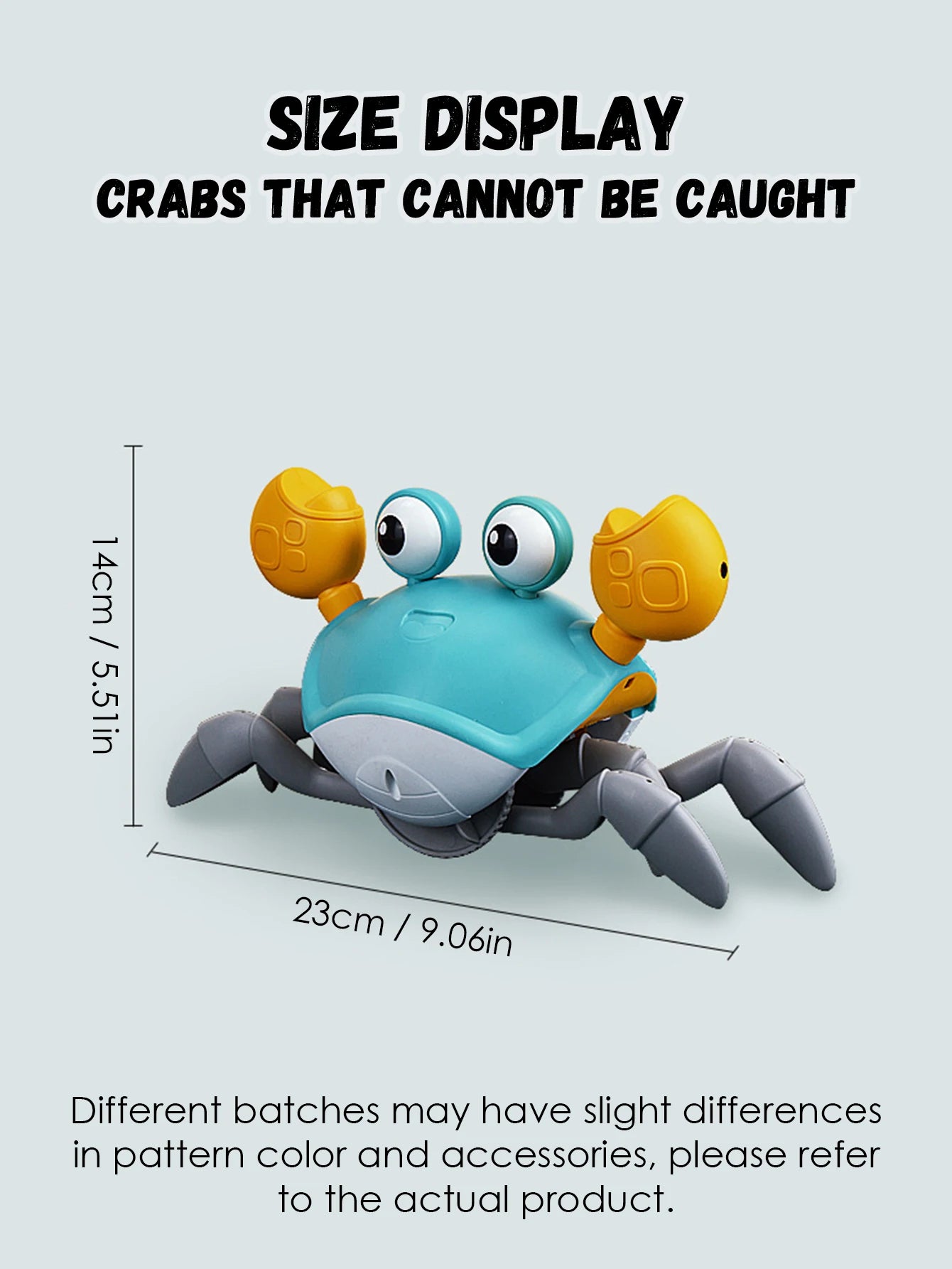 Auto-Sensing Escape Crab Electronic Pet Crawling Avoiding Obstacles Toy With Sounds for Kids and Children
