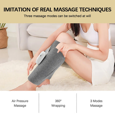 Wireless Electric 360° Air Pressure Leg Foot Calf Muscle Relaxation Massager 3 Mode Airbag Compression Improve Blood Circulation