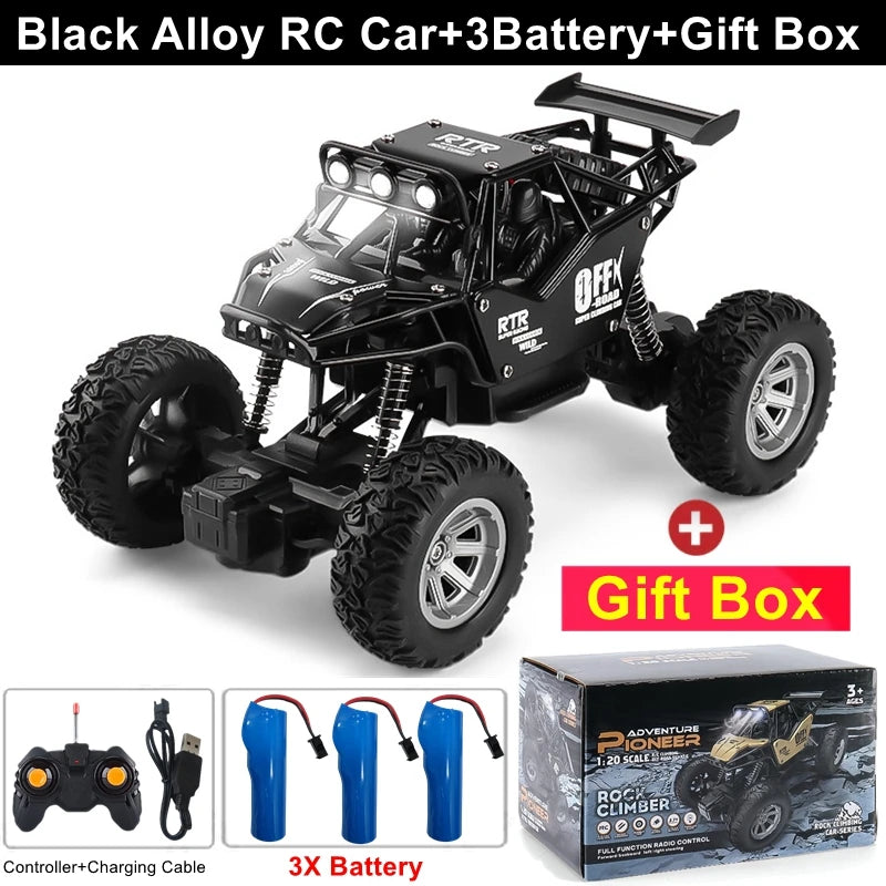 Off Road 4x4 Remote Control RC Cars 4WD 2WD Car Radio Buggy Truck Racing Drift with Led Lights Toys Gift for Boys Girls Children Kids