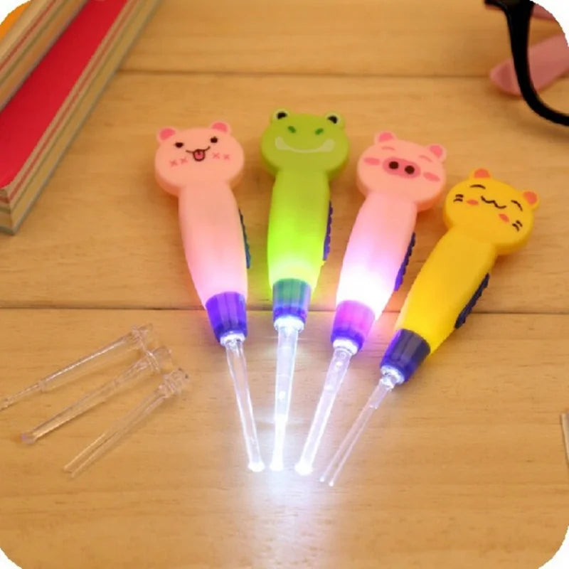 Delicate Baby Care Ear Cleaner Wax Remover LED Flashlight Earpick Hygiene Ear Cleaning Tools