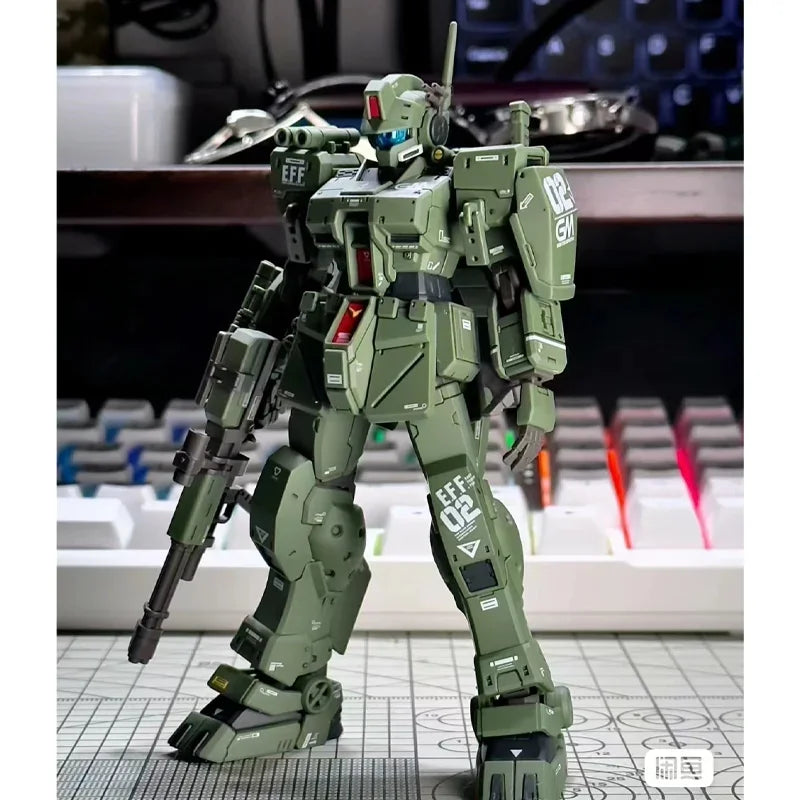 Assembly Action Figures Robot Model Kit RGM-79S GM Spartan Collection Figurine Plastic Model Hobby Doll Toy Gift 1/144