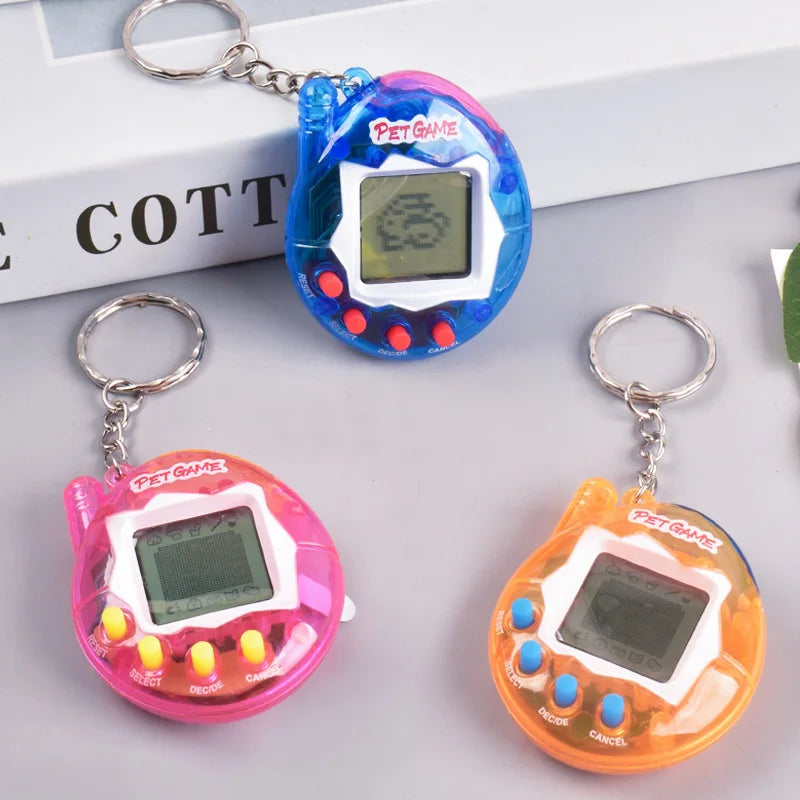 Transparent Electronic Tamagotchi 168 Pets In 1 Virtual Nostalgic Cyber Digital Fun Toys Play