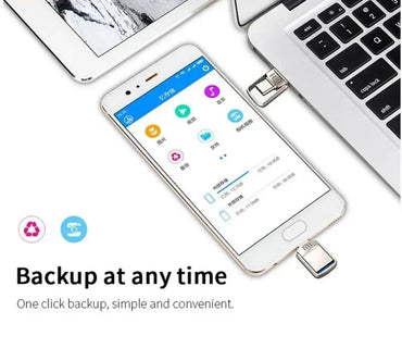 2 in 1 Metal USB 3.0 Memory Stick Pendrive OTG 2TB 1TB 512GB USB Flash Drives 256GB 2TB Type C for Computers and Cellphones
