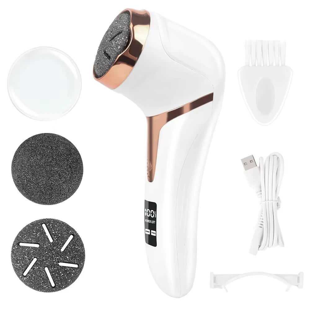 Rechargeable Electric Foot File Pedicure Machine Callus Remover Heal Cracked Feet Dead Skin Scrubber Grinder Tools
