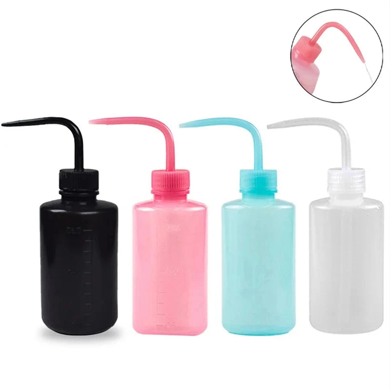Curved Spout Eyelash Cleaning Washing Bottle Cleaner Waterproof Eyebrow Bottle Eyelash Extension Makeup Tool 250/500ml
