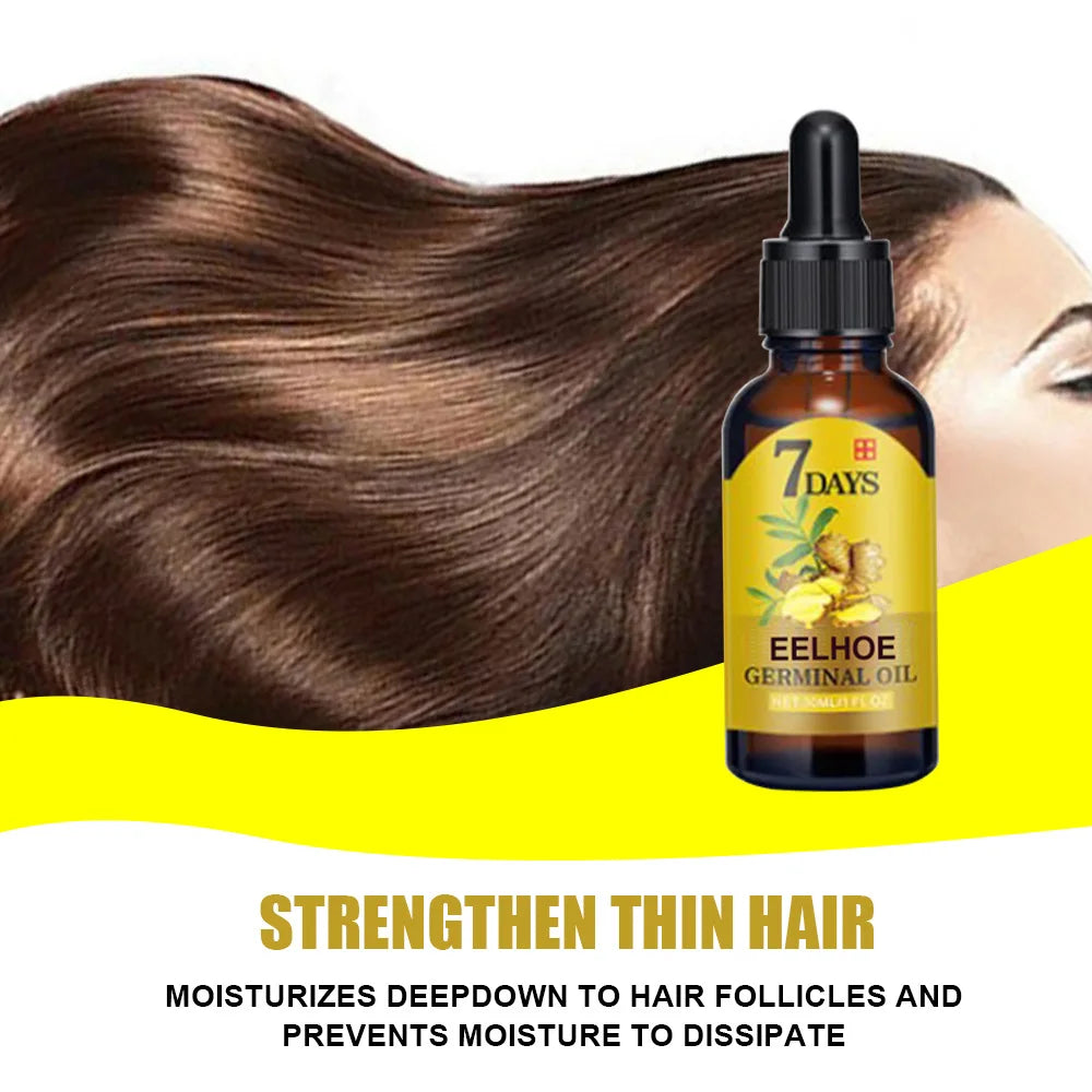 Hydrating Ginger Oil Hair Growth Oil Natural Essential Anti-Hair Loss Treatment Nutrient Solution Hair Care Products