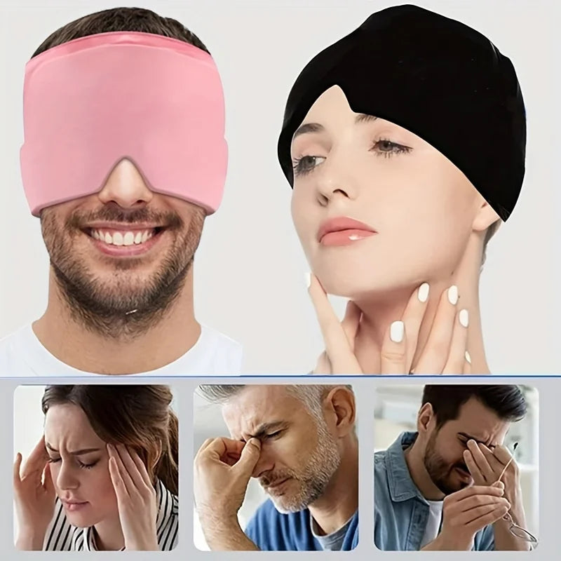 Hot Cold Gel Head Cap Face Mask Head Massage Sleep Eye Mask Hot Cold Compress Health Care Tool
