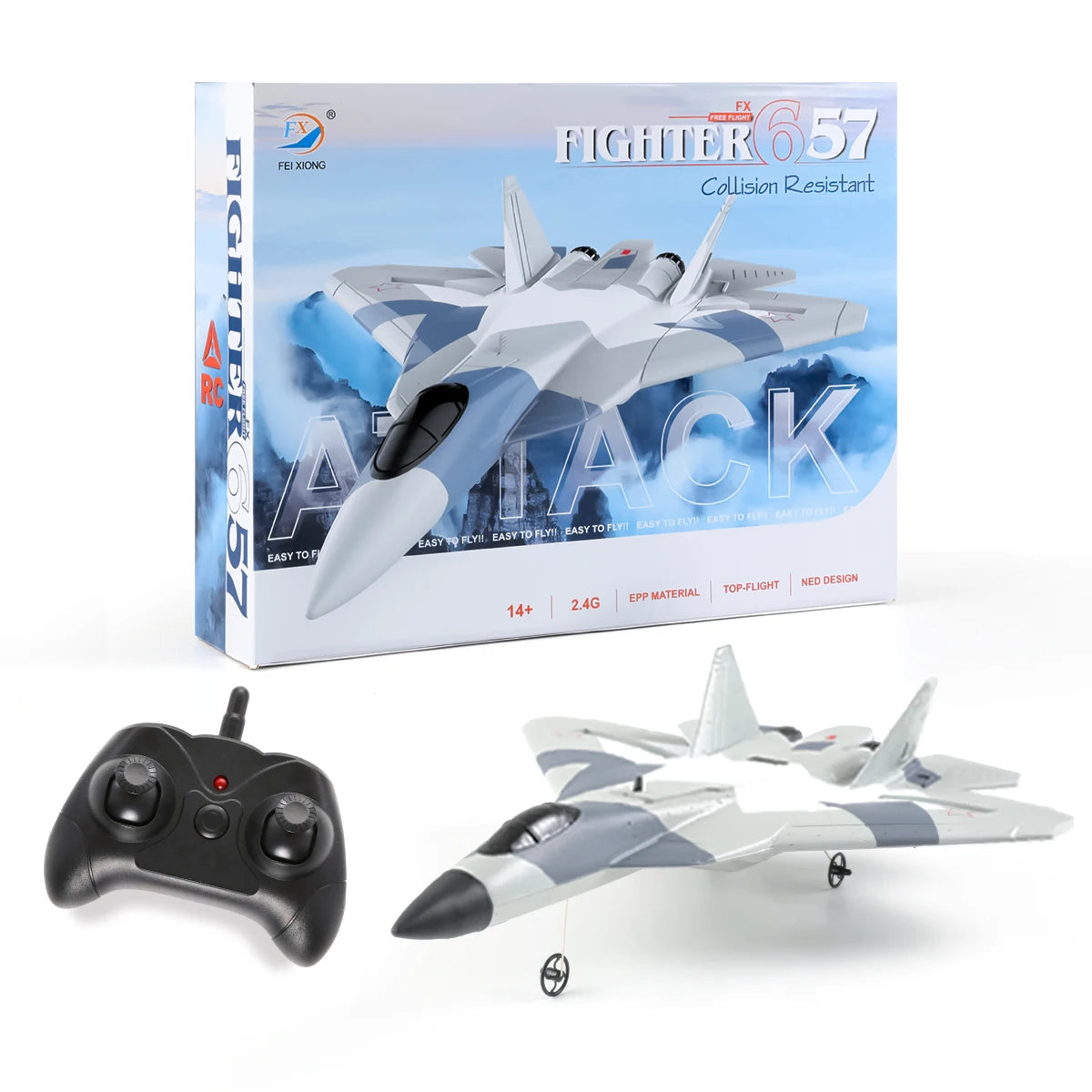 RC Foam Airplane SU-35 SU-57 Fighter Plane 2.4G Radio Remote Control Aircraft Glider Foam Great for Beginners