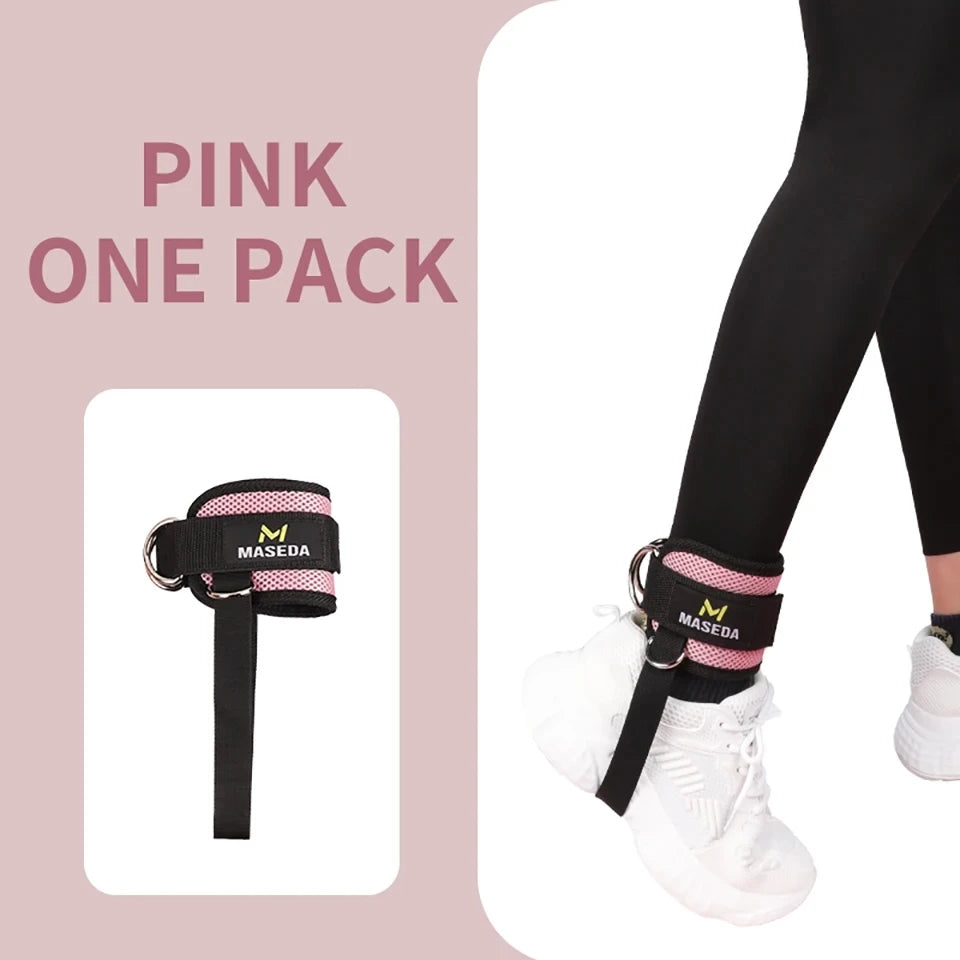 Fitness Padded Ankle Straps Cuffs for Cable Machines Leg Exercise Workouts Fully Adjustable and Breathable