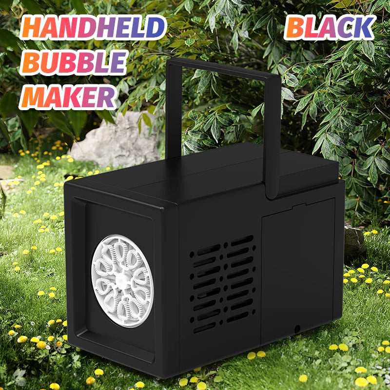 Fully Automatic 10 Hole Bubble Blowing Handheld Electric Bubble Machine Toy